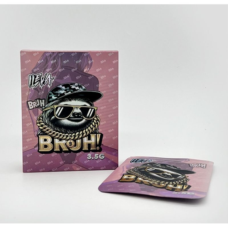 BRUH! 3.5g Holographic Mylar Bags & Boxes